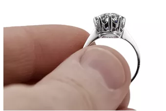 Cubic Zirconia 925 Silver Ring Vintage VRC157s štýl